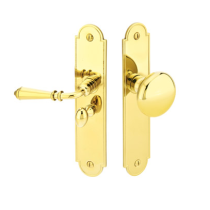 Emtek 2290 Arch Style Screen Door Lock PVD Brass