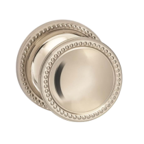 Omnia 508BD67.14 Beaded Door Knob Set from the Arc Collection