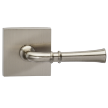 Omnia 785SQ-15 Traditional Door Lever Set with Square Rose