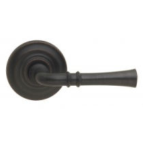 Omnia 785TD-TB Traditional Door Lever Set with Traditional Rose