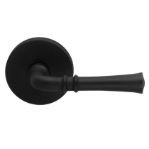 Omnia 785MD-10B Traditional Door Lever Set with Modern Rose Oil Rubbed Bronze (US10b)