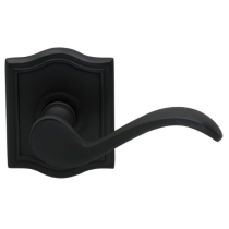 Omnia 895AR Wave Door Lever Set with Arched Rose Oil Rubbed Bronze (US10B)