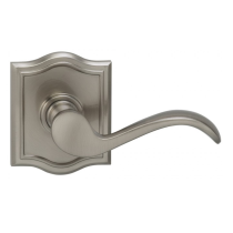 Omnia 895AR-15 Wave Door Lever Set with Arched Rose
