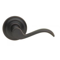 Omnia 895TD-TB Wave Door Lever Set with Traditional Rose