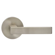 Omnia 930MD-15 Square Door Lever Set with Modern Rose