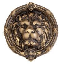 Brass Accents A07-K5100 Leo Lion Knocker Antique Brass (609)
