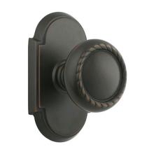 Emtek Rope Door knob with #8 Rose Oil Rubbed Bronze (US10B)