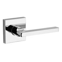 Baldwin Reserve Square Lever shown with Square Rose (CSR) in Polished Chrome 