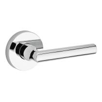 Baldwin Reserve Tube Lever shown with Round Rose (CRR) in Polished Chrome (260)