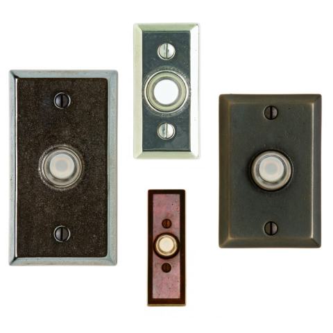 Rocky Mountain Rectangular Door Bell Button