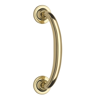 Omnia 711 Curved Door Pull Polished Brass (US3)