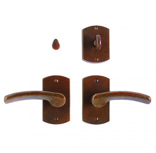 Rocky Mountain E504 Curved Escutcheon with choice of Knob or Lever