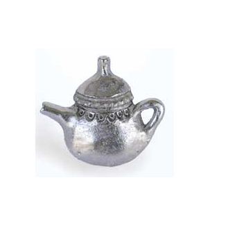 Emenee MK1055 Teapot Cabinet Knob in Antique Matte Silver (AMS)