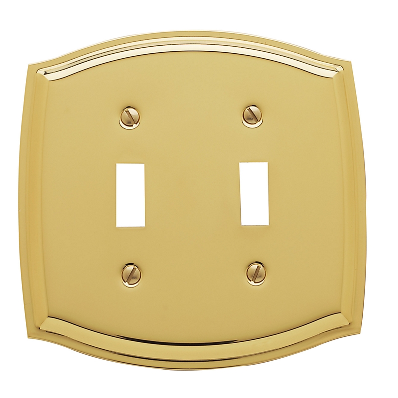 Baldwin 4766 Colonial Double Toggle Switch Plate