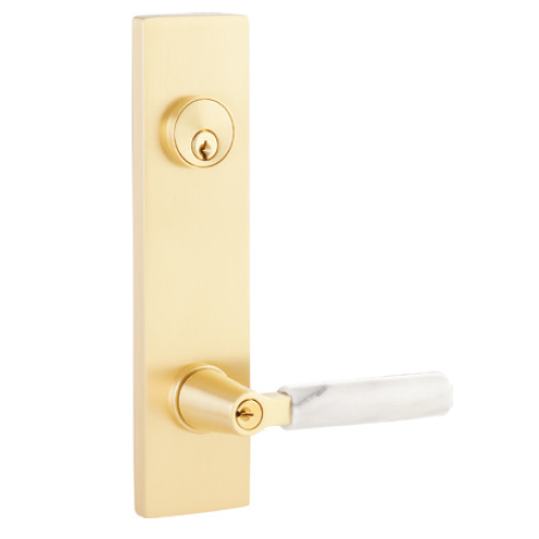 Emtek Select Modern Rectangular Two-Point Keyed Lockset with