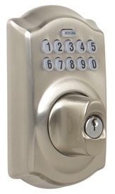 schlage be365 deadbolt cam keypad camelot electronic door retail