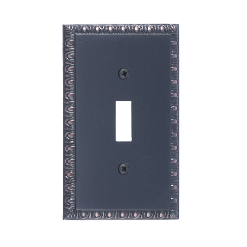 Brass Accents M05-S7500-613VB Egg & Dart Single Switch Plate