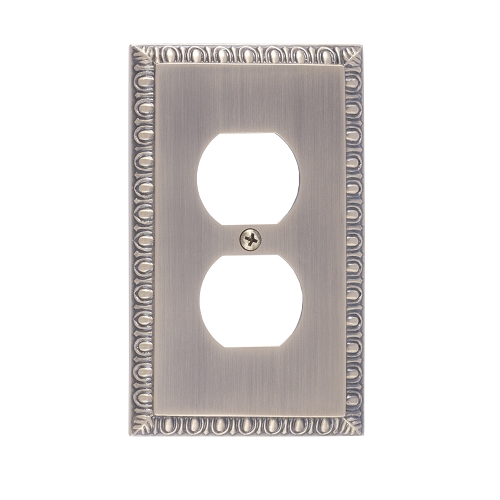 Brass Accents M05-S7510-609 Egg & Dart Single Outlet Plate