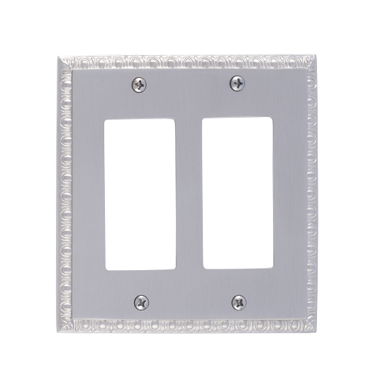 Brass Accents M05-S7570-619 Egg & Dart Double GFCI Switch Plate