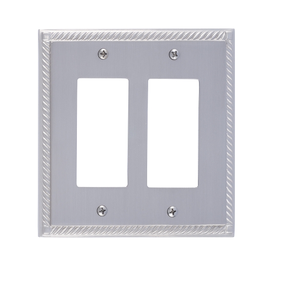 Brass Accents M06-S8570-619 Georgian Double GFCI Switch Plate