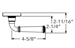 Baldwin Reserve Dunsmoor Lever dimensions