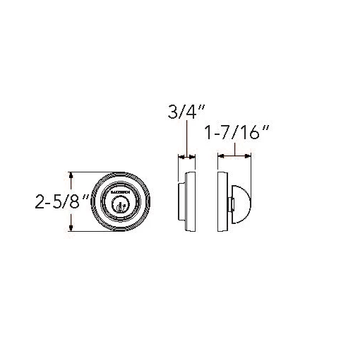 Recessed Round Deadbolt Dimensions