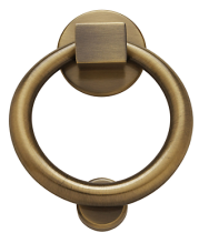 Baldwin 0195 Ring Knocker in Satin Brass & Black (050)