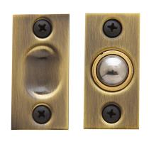 Baldwin 0425 Adjustable Ball Catch Satin Brass & Black (050)