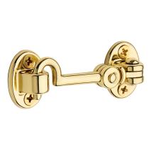 Baldwin Swivel Cabin Door Hook in Lifetime Polished Brass (003)