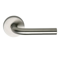 Omnia 11 Stainless Steel Door Lever Latchset Brushed Stainless Steel (US32D)