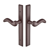 Emtek 1152 Configuration #1 SandCast Bronze RECTANGULAR Style Multi-Point Trim f