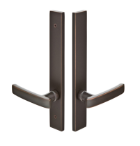 Emtek 12A2 Configuration #2 Brass MODERN Style Multi-Point Trim for Patio Doors