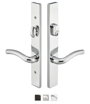 Emtek 14A1 Configuration #4 Brass MODERN Style Multi-Point Trim for Patio Doors