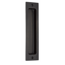 Emtek 220408 Sandcast Bronze Rustic Modern Rectangular 8" Flush Pull Medium Bronze (MB)
