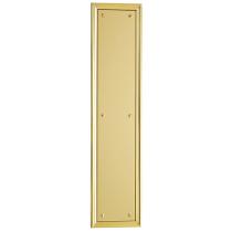 Baldwin Nashville Push Plate in Polished Brass (030)