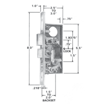 Baldwin Estate 6830 & 6832 Residential Entrance Mortise Lock Box 