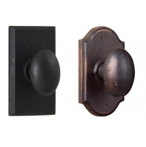 Weslock 7110M 7310M Durham Privacy Knob shown with Square and Premiere Rose