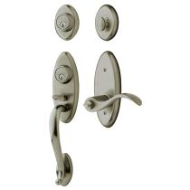 Baldwin 85345 Landon Handleset shown w/Wave Lever in Antique Nickel (151)