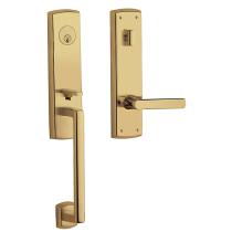 Baldwin Estate 85387 Soho 3/4 Handleset Lifetime Polished Brass (003)