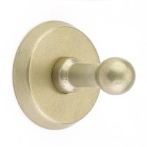 Emtek 2308 Sandcast Bronze Single Hook Tumbled White Bronze (TWB)