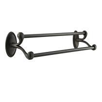Emtek 27081, 27082, 27083 Tuscany Double Towel Bar Medium Bronze Patina (MB)