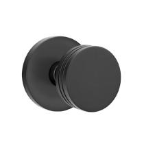 Emtek Bern Door Knob Set with Disk Rose Flat Black (US19)