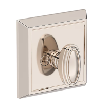 Baldwin Reserve Chamfered Square Deadbolt Lifetime Polished Nickel Interior
