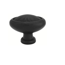Emtek Tuscany Bronze Egg Cabinet Knob 86093, 86094, 86143 Flat Black Patina (FB)