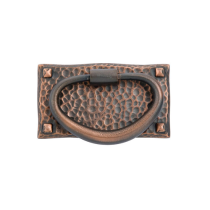 Emtek 86041 Hammered Oval Ring Pull Oil Rubbed Bronze (US10B)