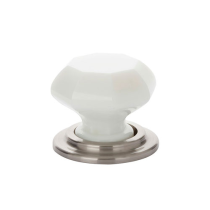 Emtek 86206 Old Town Milk Wardrobe Knob Satin Nickel (US15)