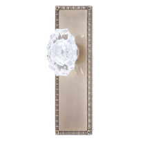 Brass Accents D05-K568 Egg and Dart Decorative Plate with Savannah Knob