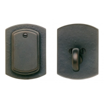 Rocky Mountain Curved Single Cylinder Dead Bolt DB511 in Silicon Bronze Dark 