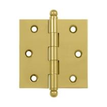 Deltana 2 1/2" x 2 1/2" Cabinet Brass Hinges w/Ball Tips (Pair) CH2525