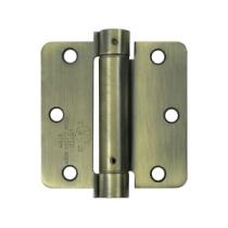 Deltana 3 1/2" X 3 1/2" Radius Corner Spring Steel Hinge DSH35R4/DSH35R5